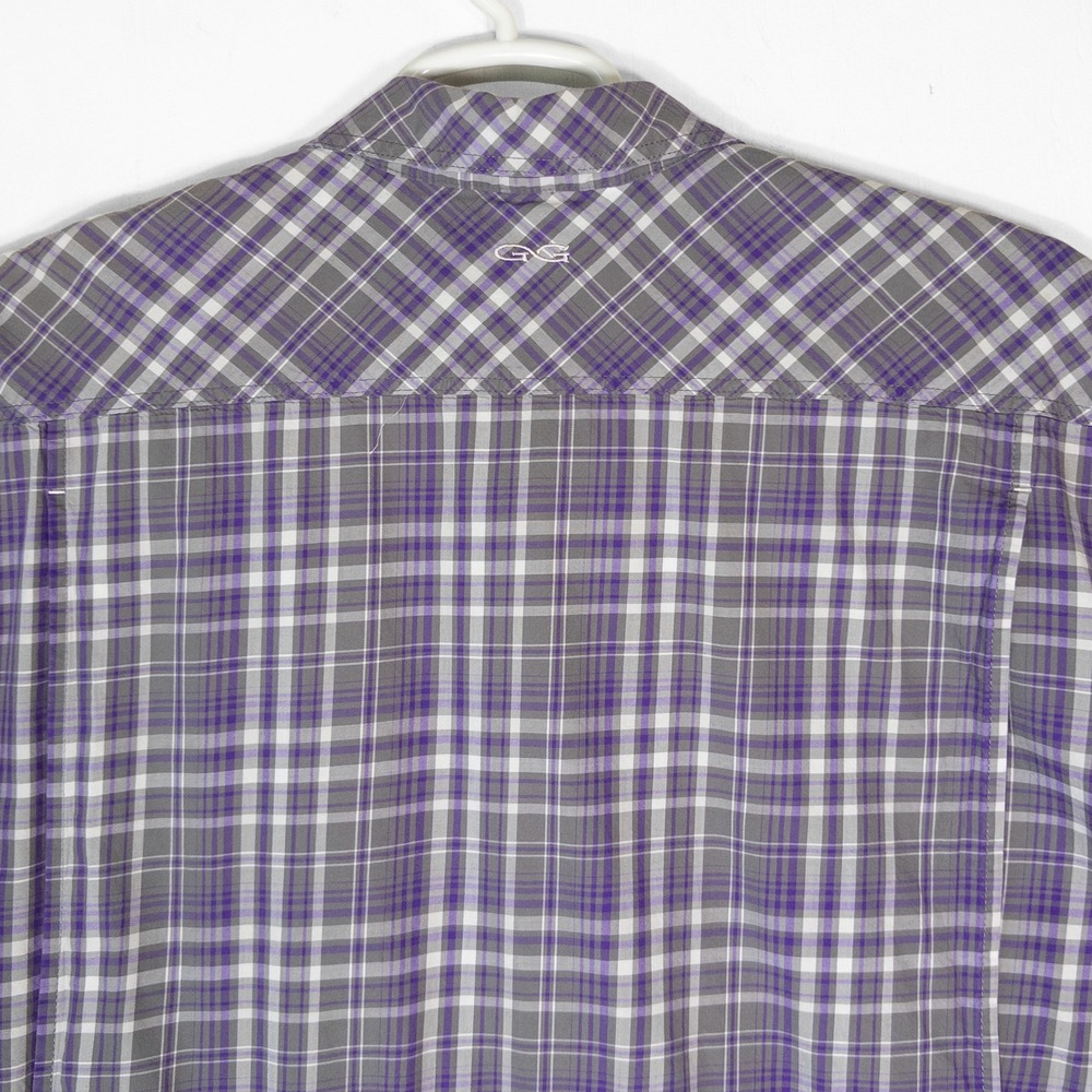 GameGuard Outdoors Purple Plaid Vented Fishing Shirt Mens 3X Gorpcore 1719 - Picture 4 of 7